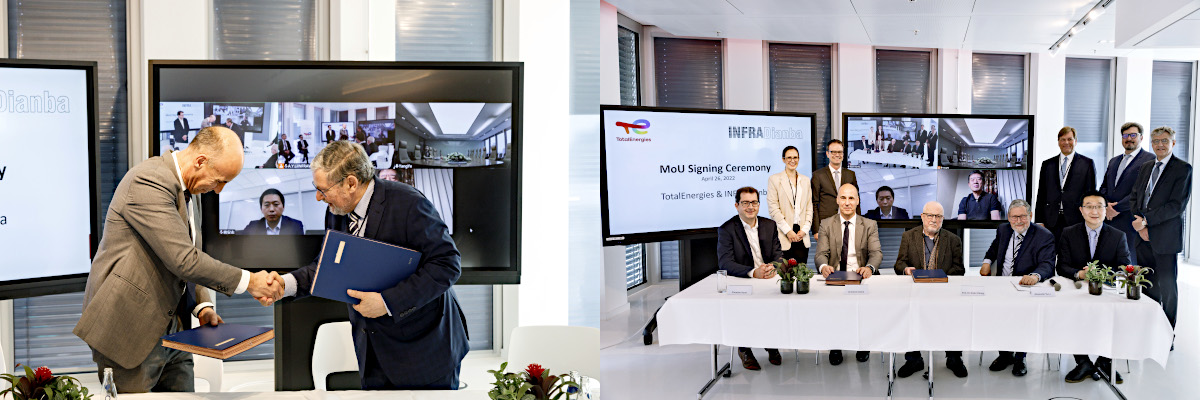 Memorandum of Understanding zwischen TotalEnergies Deutschland und INFRAMobility-Dianba